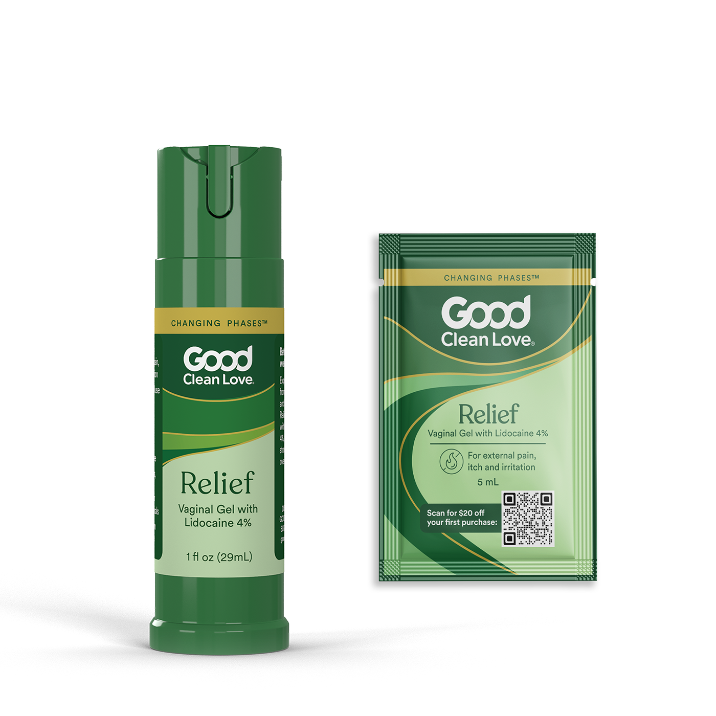 Relief Gel Pain & Itch with Lidocaine 5mL (100 ct)